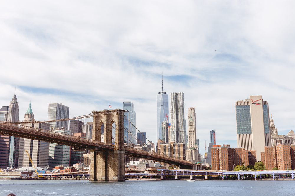The View Of The New York, Manhattan & Bridge